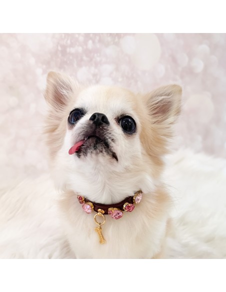 Burgundy Candy Diamond Collar