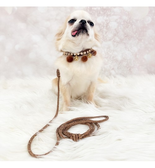 Crystal Babe Leash Topaz/Gold 2