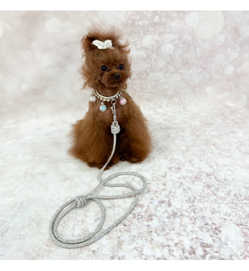 Crystal Babe Leash Crystal/Silver 2