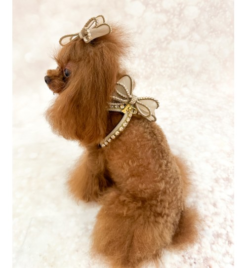 Perfection In a Bow Harness Greige 2