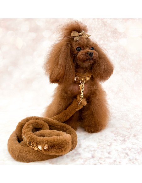 Posh Diamond Lead Caramel/Gold