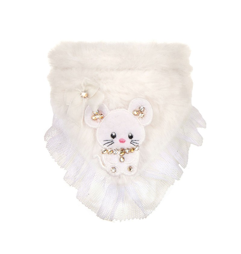 TopoMio Furry Bandana White