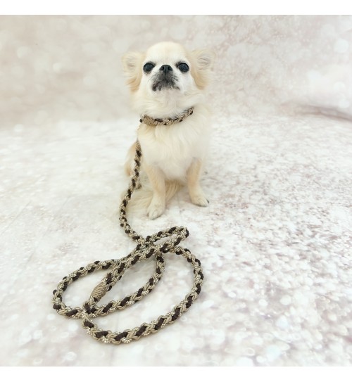 The Magic Island Collar Rope & Strass Choco 2