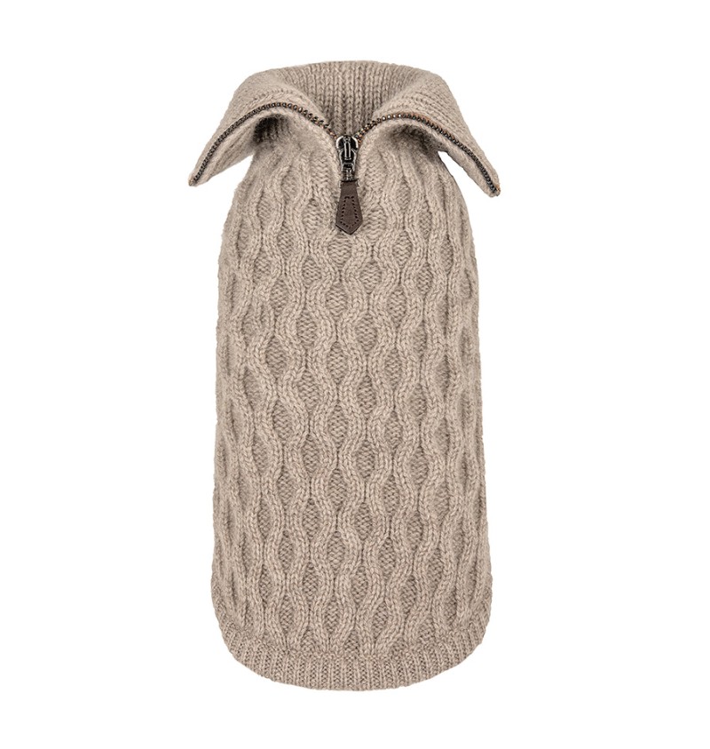 100% Cashmere Pull Brunello Taupe