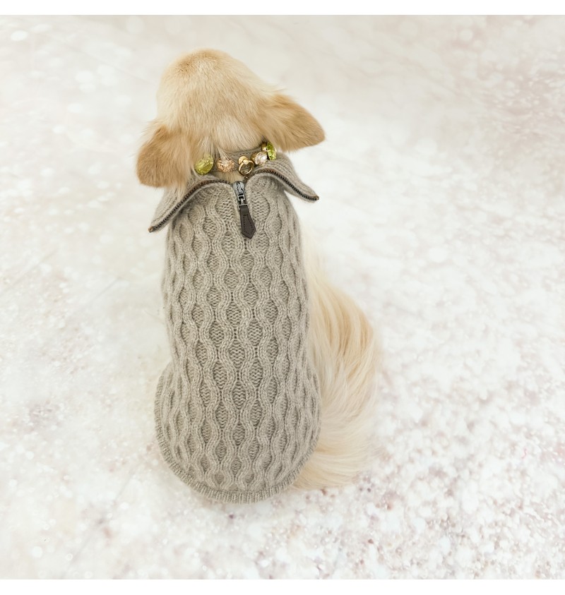 100% Cashmere Pull Brunello Taupe