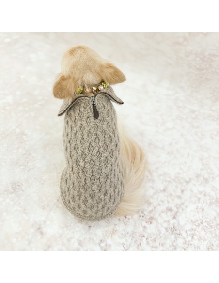 100% Cashmere Pull Brunello Taupe