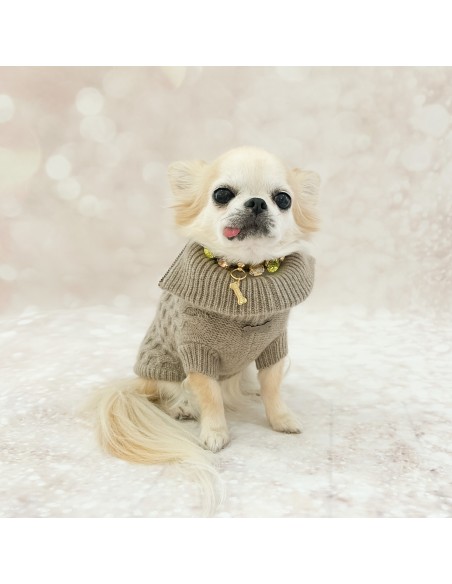 100% Cashmere Pull Brunello Taupe