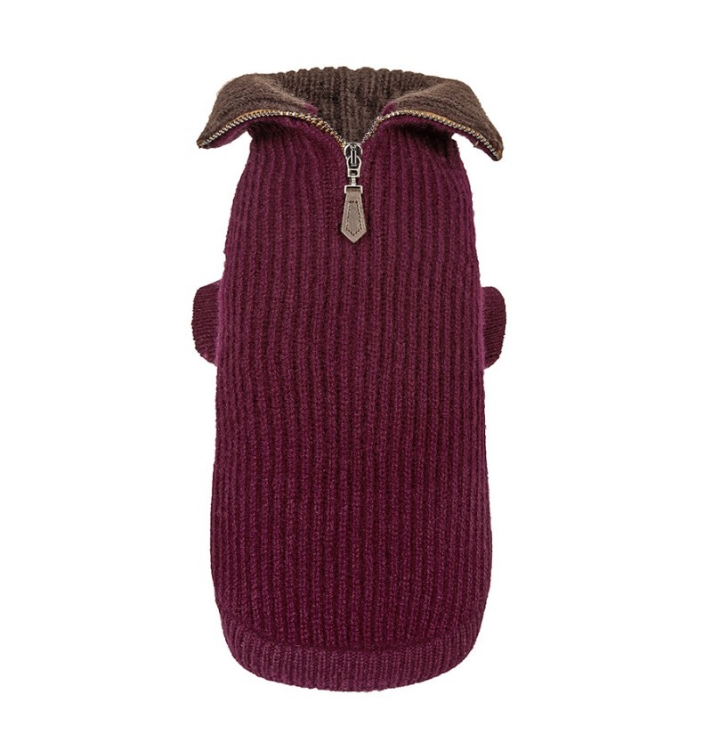 100% Cashmere Pull Vittorio Burgundy