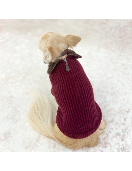 100% Cashmere Pull Vittorio Burgundy