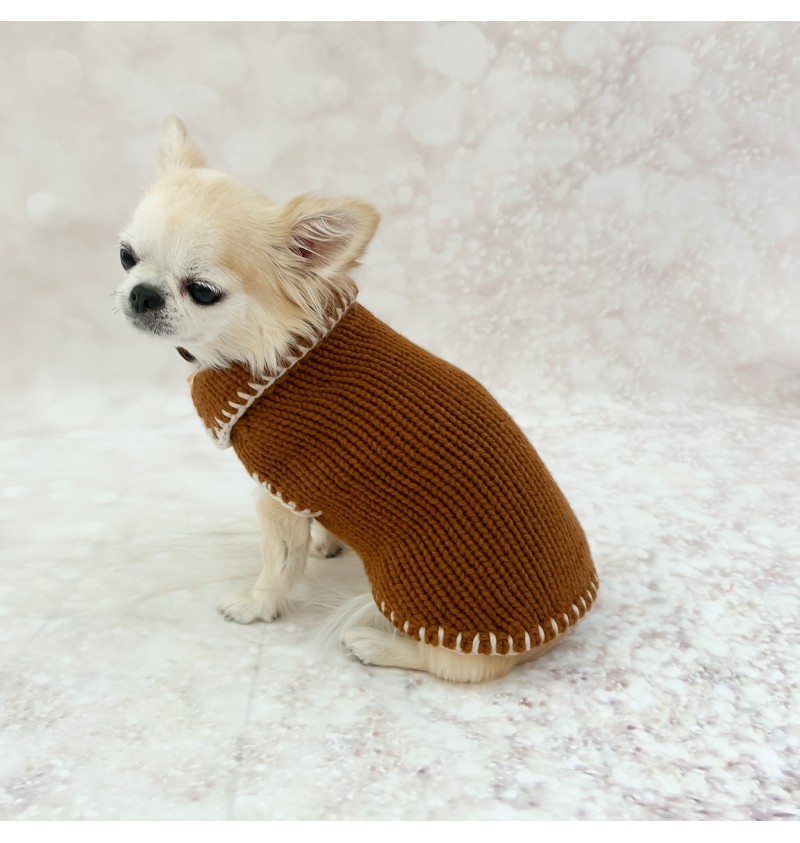 100% Cashmere Pull Gregorio Caramel