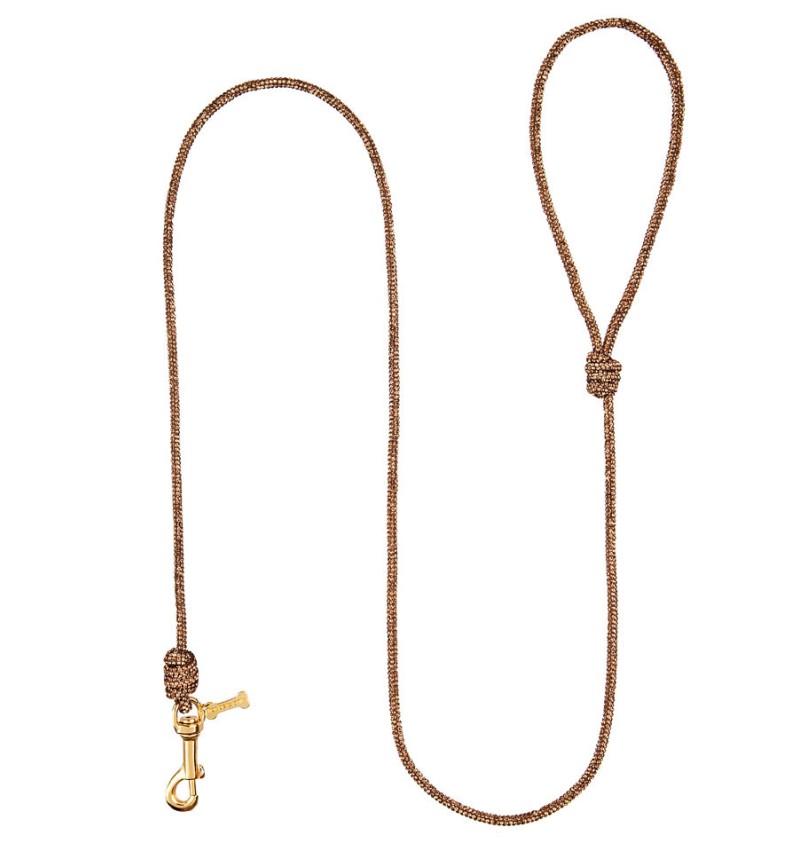 Crystal Babe Leash Topaz/Gold
