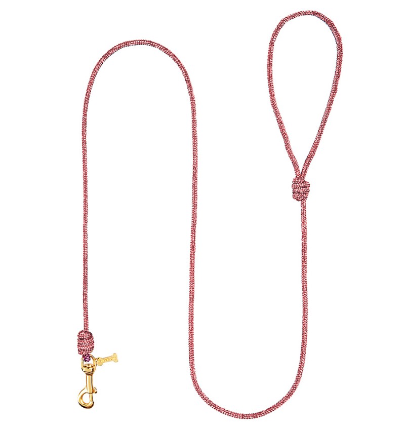 Crystal Babe Leash Light Rose/Gold