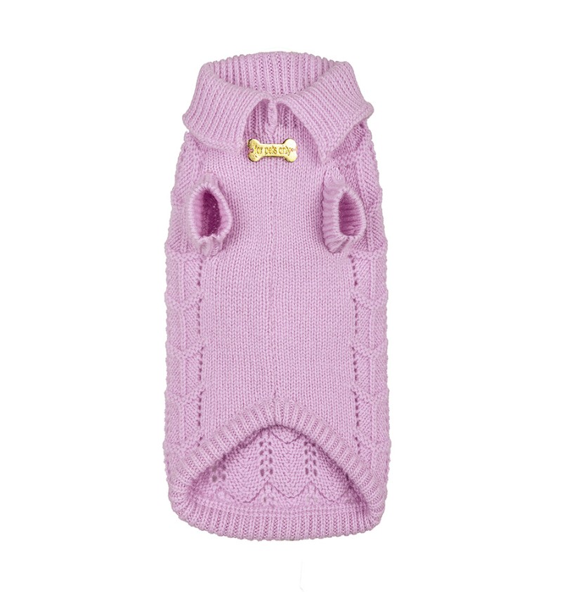 100% Cashmere Peonia Pull Lilac