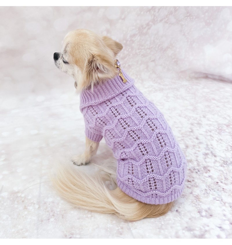 100% Cashmere Peonia Pull Lilac