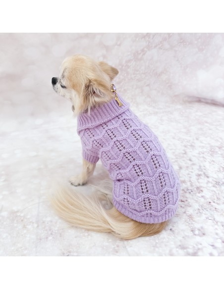 100% Cashmere Peonia Pull Lilac