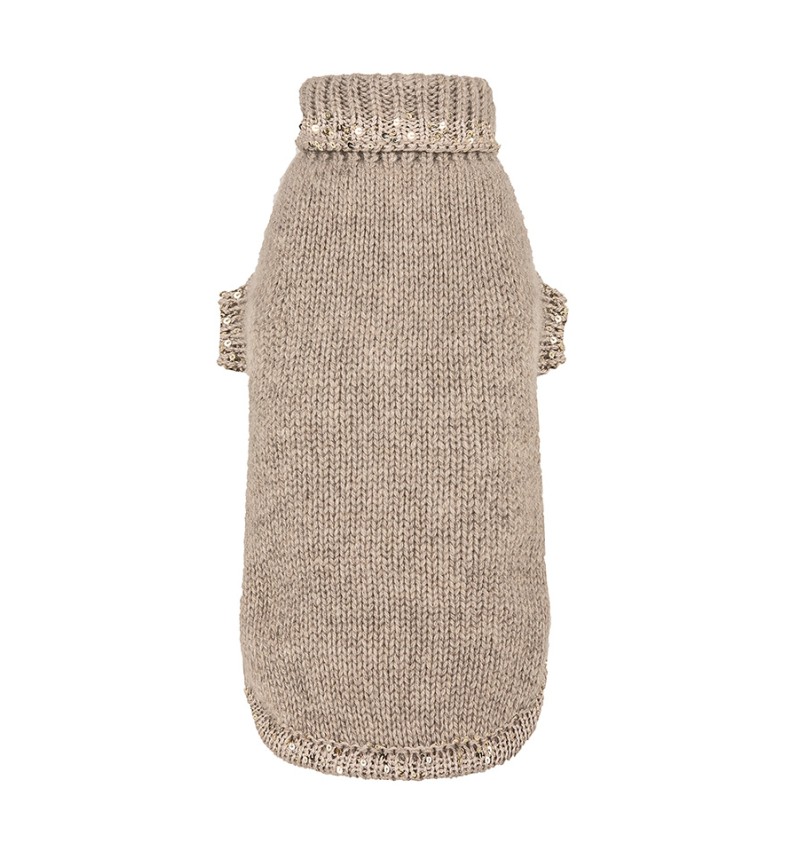 100% Cashmere Pull Beatrice Greige