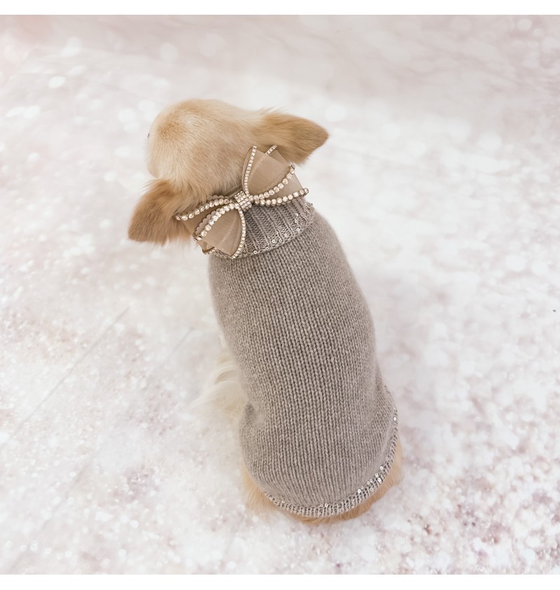 100% Cashmere Pull Beatrice Greige