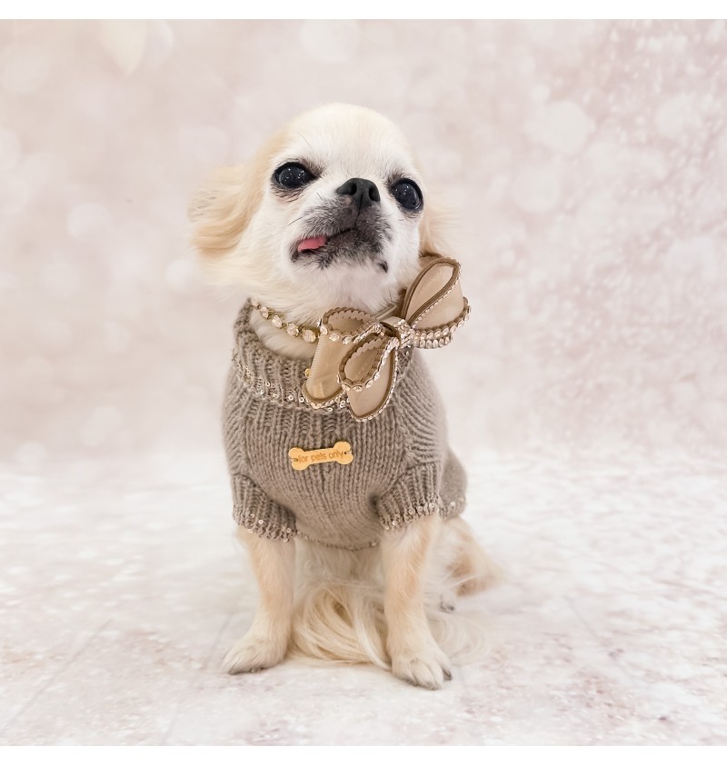 100% Cashmere Pull Beatrice Greige