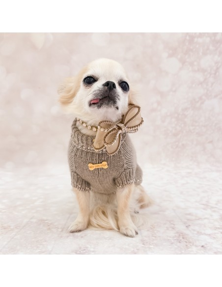 100% Cashmere Pull Beatrice Greige