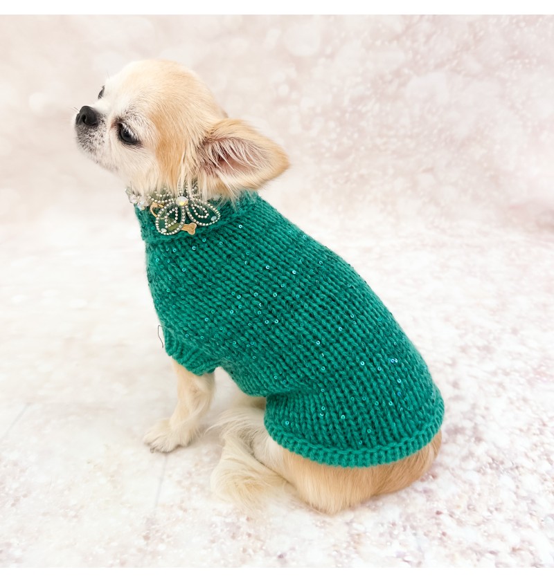 100% Cashmere Pull Diletta Green