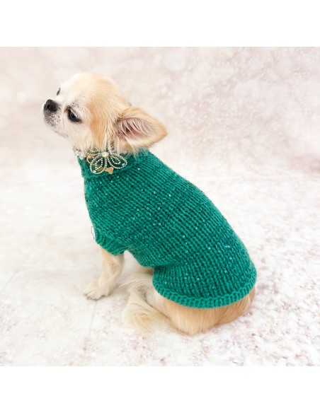 100% Cashmere Pull Diletta Green