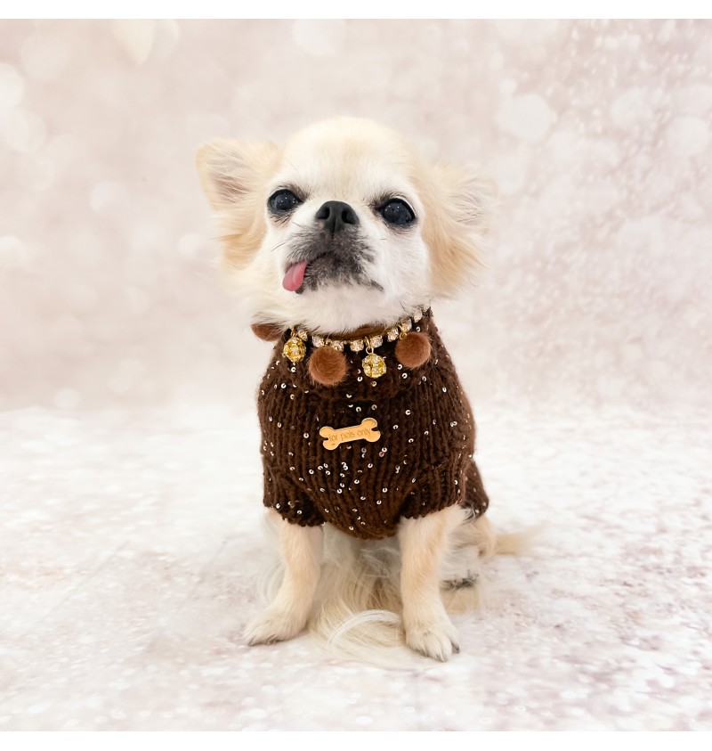 100% Cashmere Pull Diletta Choco