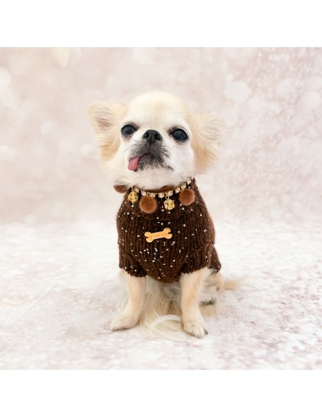 100% Cashmere Pull Diletta Choco