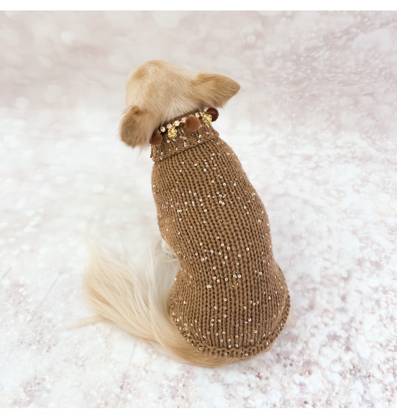 100% Cashmere Pull Diletta Caramel