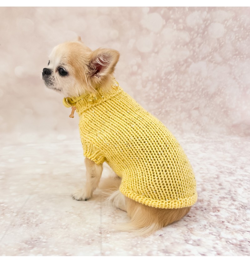 100% Cashmere Pull Diletta Yellow