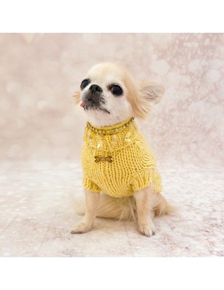 100% Cashmere Pull Diletta Yellow