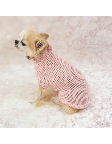 100% Cashmere Pull Diletta Pink