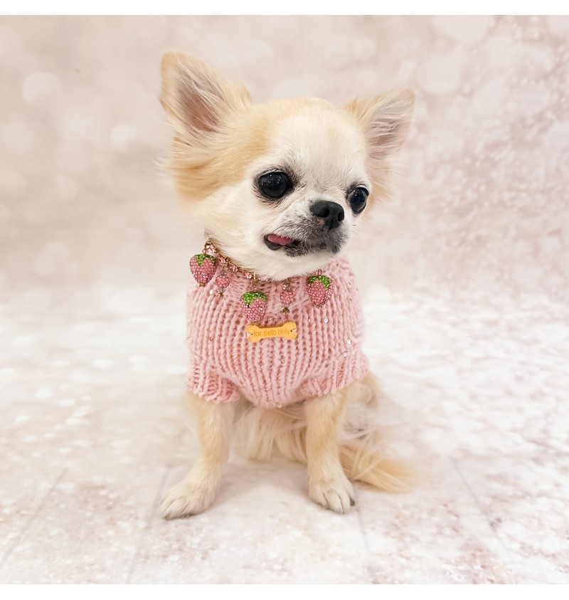 100% Cashmere Pull Diletta Pink