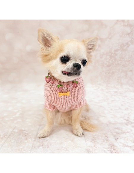 100% Cashmere Pull Diletta Pink