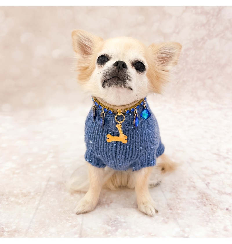 100% Cashmere Pull Diletta Denim