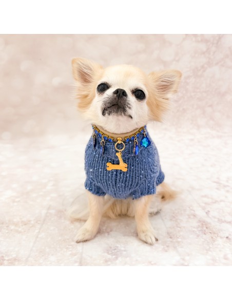 100% Cashmere Pull Diletta Denim