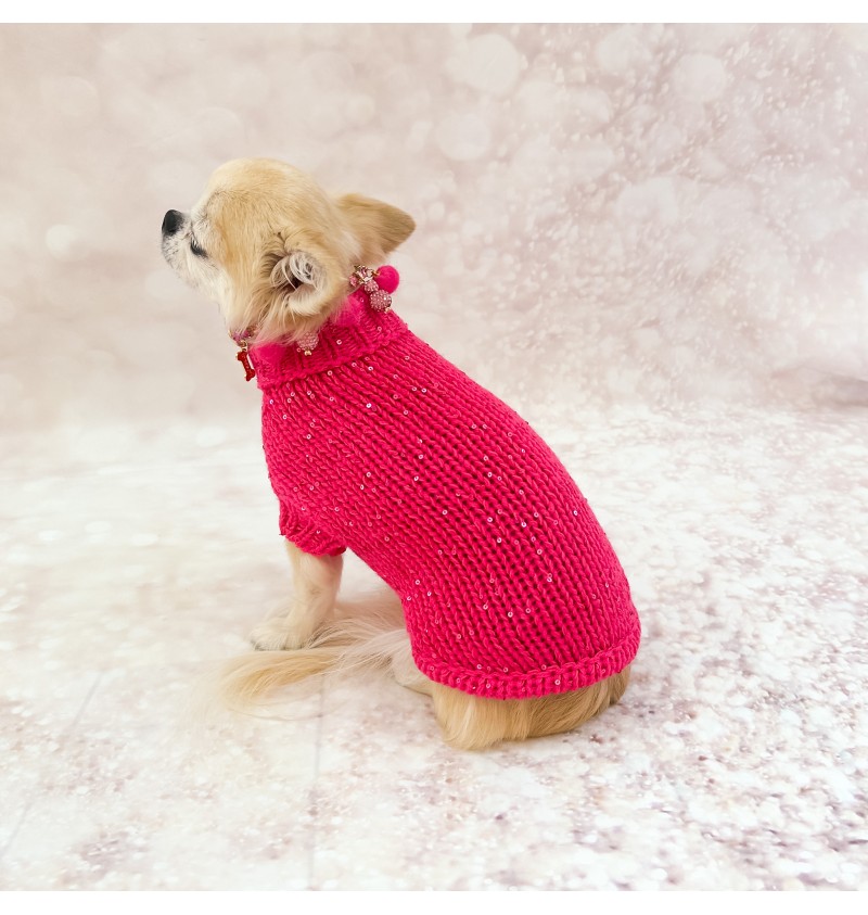 100% Cashmere Pull Diletta Fuxia