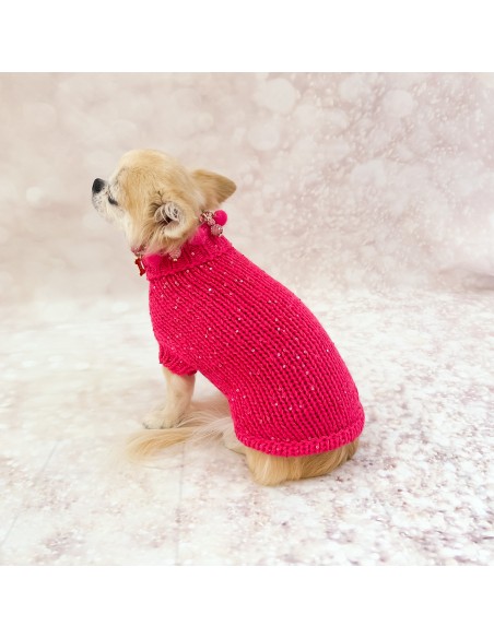 100% Cashmere Pull Diletta Fuxia