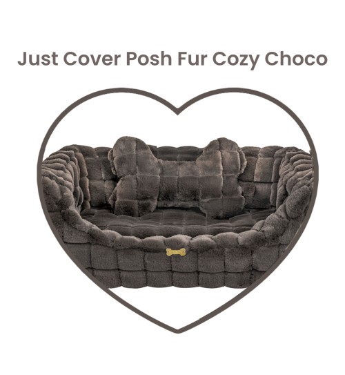 Just Cover Posh Fur Cozy Choco