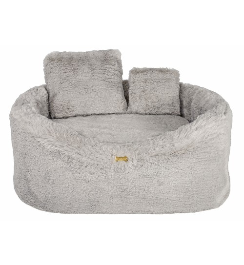 Posh Fur Sofa Greige