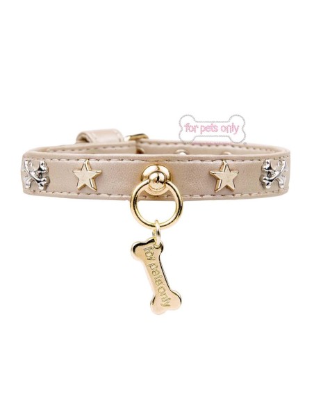 Cross Bones Collar Cappuccino
