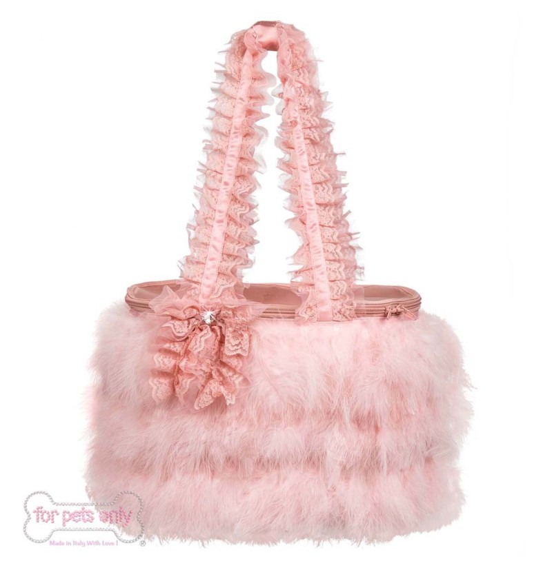 Folie Bag Pink Feather For Pets