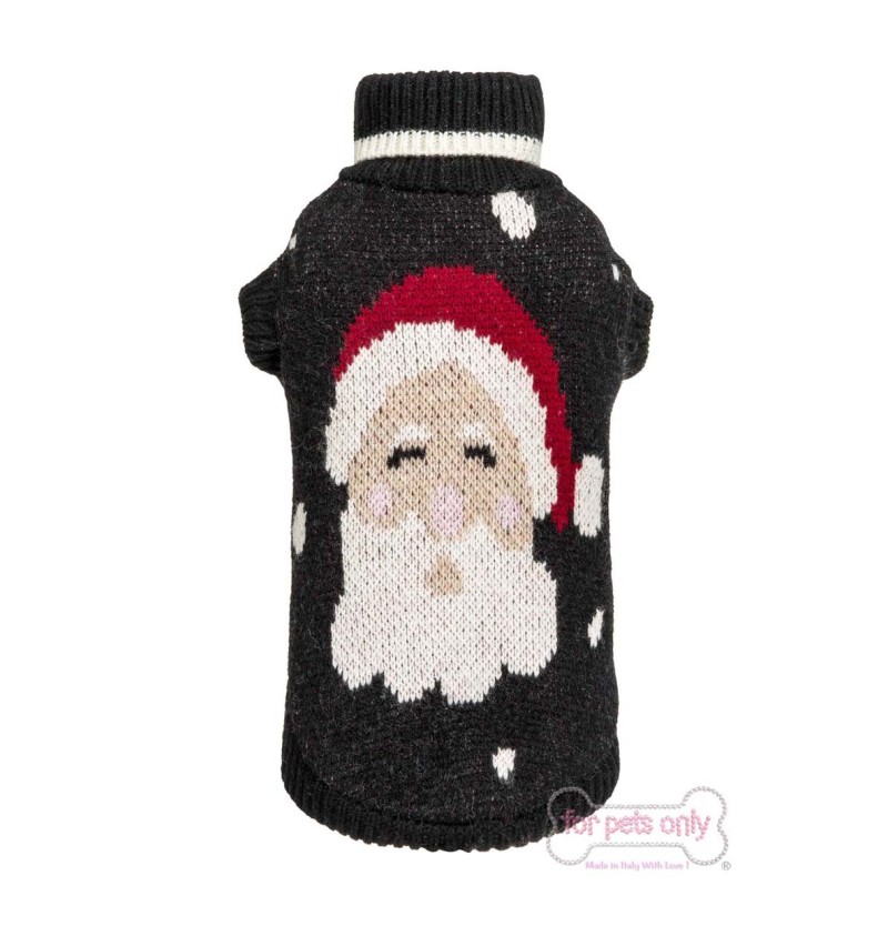 Santa Lover Wool Pull Black
