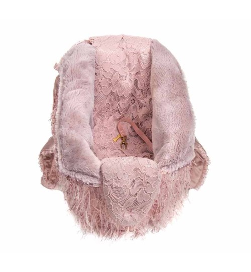 Swan Inner Bag Pink Ecofur 2