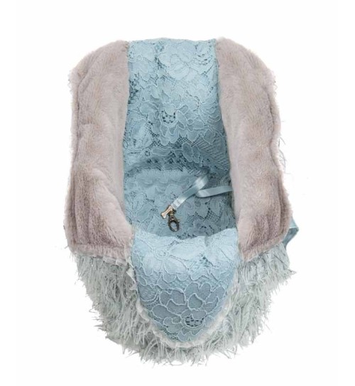 Swan Inner Bag Light Blue Ecofur 2
