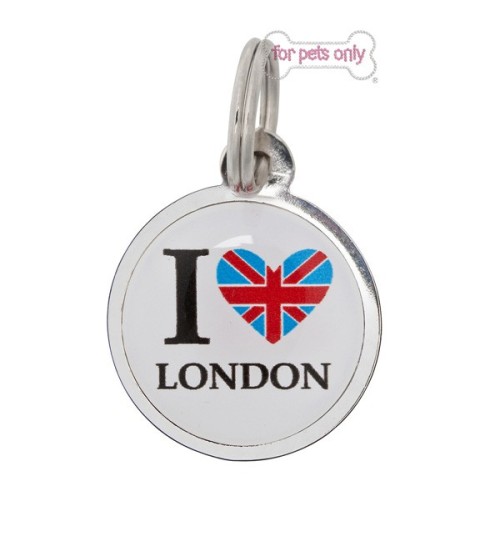 I Love London Id Tag