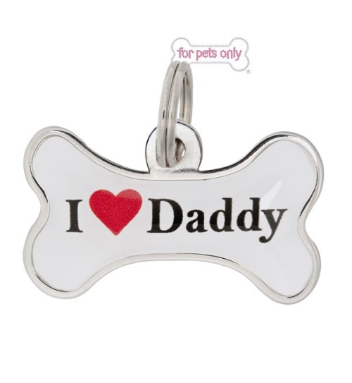 I Love Daddy Id Tag