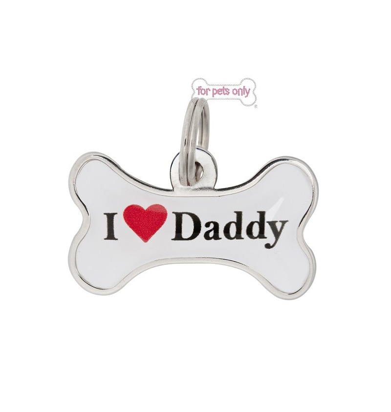 I Love Daddy Id Tag