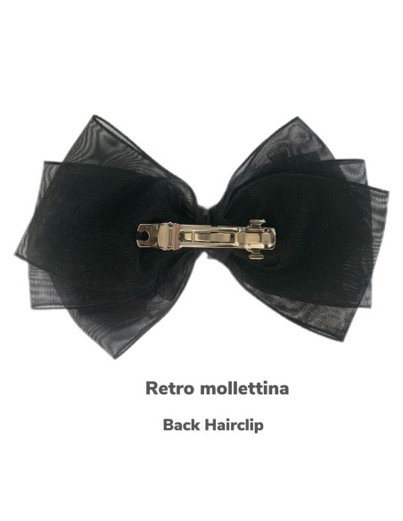 Big Ribbon Black Hairclip