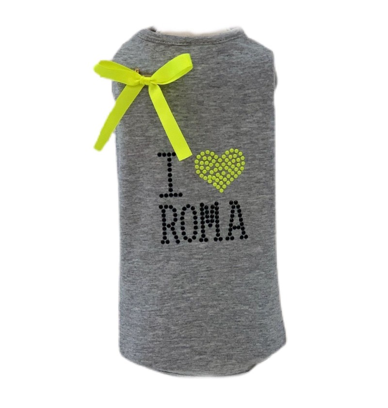 Roma T-Shirt Grey Yellow  