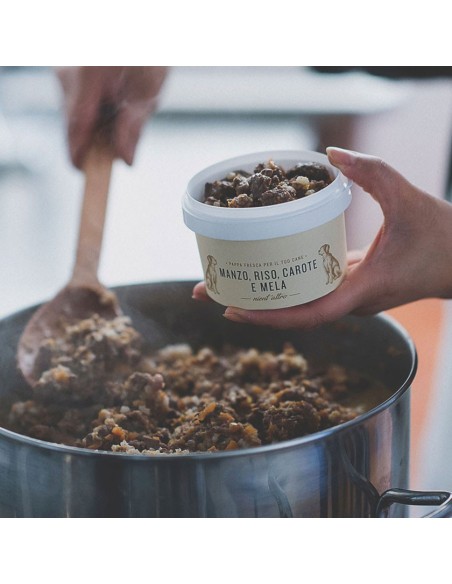  MAIALE CON CAROTE,RISO E MELA 180GR